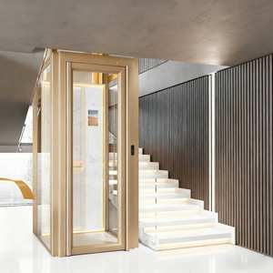 Ascenseur <span class=keywords><strong>domestique</strong></span> Bowete à faible bruit, villa résidentielle, ascenseur intérieur en or rose, petits ascenseurs - Product Image 2