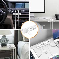 Vente en gros Organisateur de câble USB en silicone 3/5/7 trous de haute qualité