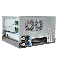 NAS8 Mid Tower Mini-ITX Disk Storage Server dengan Slot Kartu PCIe Full-height, Motherboard MATX, dan Chassis yang Dapat Ditukar Saat Panas - Tersedia