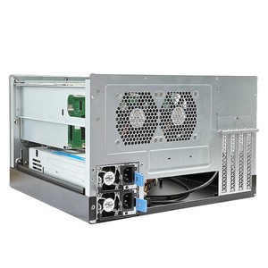 Máy chủ lưu trữ NAS8 Mid Tower Mini-ITX với khe cắm card PCIe chiều cao đầy đủ, bo mạch chủ MATX và khung máy có thể thay nóng - Có sẵn trong kho - Product Image 3