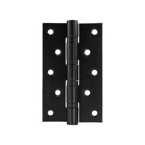 Charnière de porte en acier au manganèse, 4 pouces, 3 mm d'épaisseur, noire, silencieuse, pour portes en bois massif - Product Image 3