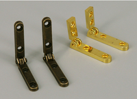 Charnières latérales en laiton personnalisées à 90 degrés, charnières en métal pour boîte à bijoux, charnières en forme de L, charnières en quadrant pour accessoires de boîte cadeau en bois