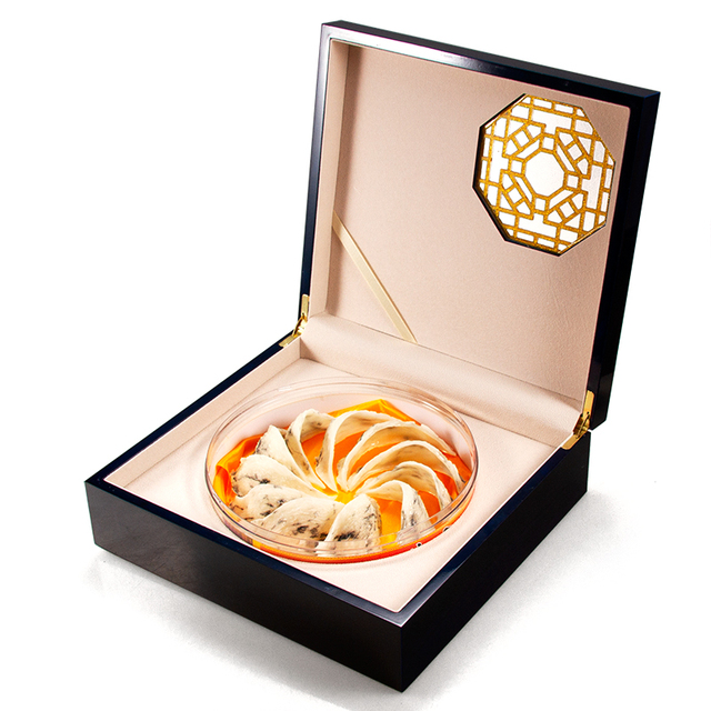 Customized Pill Packaging Box Storage Case Black Leather Traditional Chinese Medicine Box