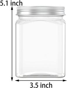 Wholesale 300ml PET Food Grade Plastic Peanut Butter <b>Jars</b> Screw Top Candy <b>Cookie</b> Containers - Product Image 2