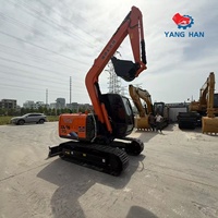 Excavatrice hydraulique Hitachi ZX70 d'occasion, 6,71 tonnes, pour travaux de construction