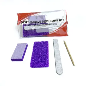 Manicure Sets Disposable 200Sets/Case Professional Disposable Mini 4Pcs Manicure Set Nail Kit Manicura For Salon