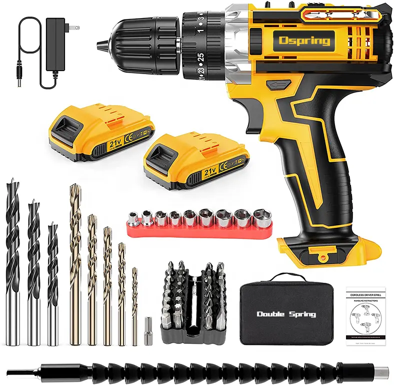 Factory Direct Sale 2022 electric power brushless screwdriver 48V cordless electric drill with Battery & Charger Included