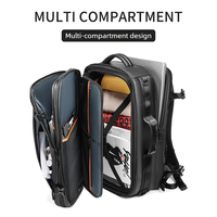 Nouveau sac à dos multifonctionnel imperméable pour homme, sac pour ordinateur portable professionnel avec compartiments séparés pour articles humides et secs, idéal pour les voyages