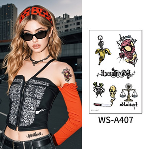ของขวัญสำหรับงานปาร์ตี้ สติ๊กเกอร์สักลายชั่วคราวลายดอกพลัม สักลายกันน้ำ ศิลปะบนร่างกาย ลายสักแขน - Product Image 5