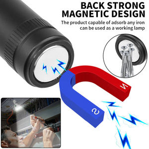 Linterna WOSEN de Alta Luminosidad con 6 LED, IP65, Recargable por USB, Clip para Gorra, Magnética, Tipo C, Multifuncional, de Mano - Product Image 3