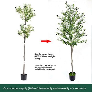 Comercio Exterior Transfronterizo: Nuevo Árbol de <span class=keywords><strong>Olivo</strong></span> Artificial Grande Desmontable para Interiores, Planta en Maceta de Pie, Tamaño 180, Modelo - Product Image 2