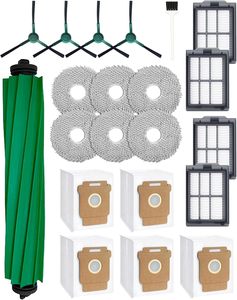 Pièces de rechange pour aspirateur robot <span class=keywords><strong>iRobot</strong></span> Roomba Plus 405/505 : brosse principale/latérale, filtre HEPA, sac à poussière, brosse de nettoyage - Product Image 1