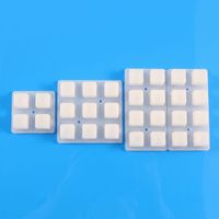 Tombol Silikon Konduktif dengan Lampu Latar LED Khusus |   Keypad Industri Bentuk Persegi Ukuran 2x2/3x3/4x4 untuk Meteran Instrumen