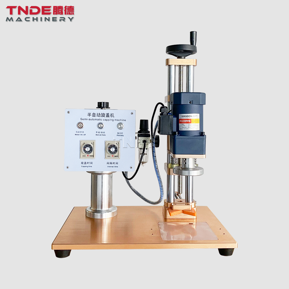 Пневматический полуавтоматический Настольный пресс для крышек соуса, машина для герметизации стеклянных бутылок