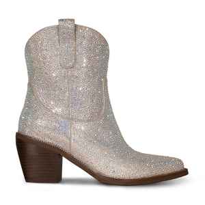 WETKISS OEM Vintage Western Femmes <span class=keywords><strong>Bottes</strong></span> Snip Toe Chunky Talon Fantaisie Filles Strass Bottines Scintillant <span class=keywords><strong>Cowboy</strong></span> <span class=keywords><strong>Bottes</strong></span> pour la Fête - Product Image 2