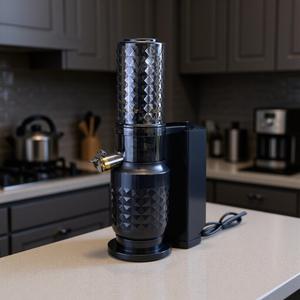 Presse-agrumes électrique à mastication facile à nettoyer noir 4 ''grand <span class=keywords><strong>goulotte</strong></span> d'alimentation pour fruits entiers légumes voiture lente presse-agrumes - Product Image 2