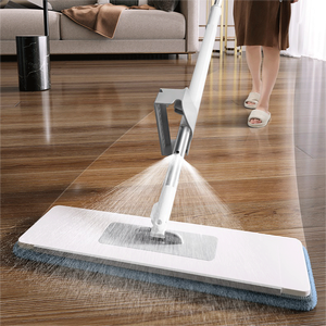 <span class=keywords><strong>Mopa</strong></span> Giratoria de Microfibra Plana Rectangular Telescópica con Rociador para Limpieza de Pisos - Product Image 2