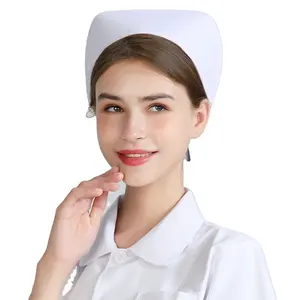 Cotton medical surgical adjustable Comfort Fit Nurse hat dovetail hat operating room clinic hospital nurse high quality hat thin