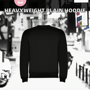 Men's <b>Black</b> <b>Crew</b> <b>Neck</b> Pullover <b>Sweatshirt</b> Regular Fit Knitted Solid Color Casual Style Long Sleeve - Product Image 2