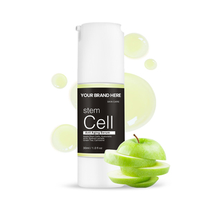 Custom Private Label organico Anti-invecchiamento siero viso naturale riparazione della pelle con cellule staminali di mela vitamina E glicerina lotta per le rughe - Product Image 1