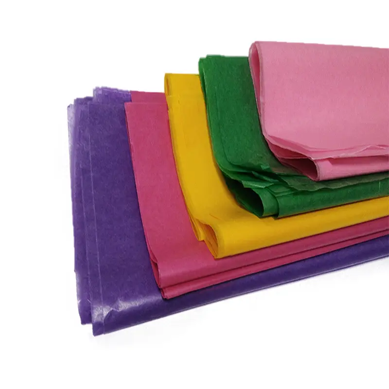 Hochwertiges glänzendes transparentes glasiertes Papier Farbiges Geschenk papier für die Verpackung