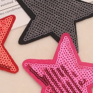 Toppe Termoadesive a Stella a Cinque Punte Colorate da 7,5*7,8 cm per Borse e Capi d'Abbigliamento - Vendita all'Ingrosso - Product Image 2