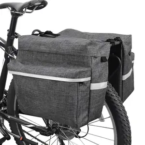 Outdoor Big Capacity Hiking Polyester Waterproof Large Convenient Pannier Bag Bicycle Rear Seat Bike Bag