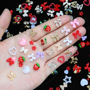 Adornos de <span class=keywords><strong>Uñas</strong></span> de Resina Roja Vibrante con Frutas y Lazos, Cerezas, Mariposas y Mezcla de Aleaciones <span class=keywords><strong>para</strong></span> Arte de <span class=keywords><strong>Uñas</strong></span> DIY, Venta al por Mayor a Granel, Suministros de Decoración de <span class=keywords><strong>Uñas</strong></span> - Product Image 2