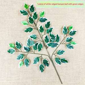 Yapay Banyan yaprakları şekilli ve büyütülmüş ev bahçe peyzaj süslemeleri simüle yaprakları olarak kullanmak için filmden yapılmış - Product Image 4