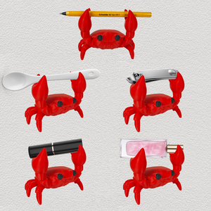 Portaoggetti Multifunzione a Forma di Granchio Stampato in 3D, Carino Organizzatore da Scrivania, Portapenne, Portarossetti, Porta Utensili Piccoli, Accessorio per Bagno e Cucina - Product Image 2