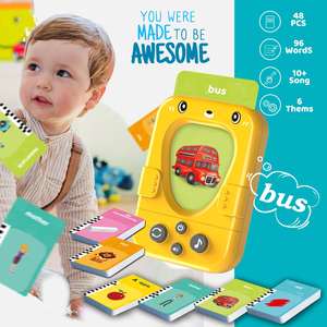 Zhorya - Juguetes Educativos con Números, Tarjetas de Memoria con 96 Palabras ABC, Juguetes de Aprendizaje para Niños de 1 a 3 Años - Product Image 4