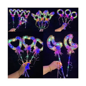 Glowing Toy Fairy <b>Stick</b> Night <b>Light</b> Flash Magic Wand Christmas Performance Props Concert <b>Led</b> Glow <b>Stick</b> - Product Image 1