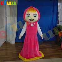 Efun MOQ 1 PC Costumes de mascotte de danseur de dessin animé personnalisés professionnels, costumes de mascotte de fille, costumes de fête pour adultes à vendre