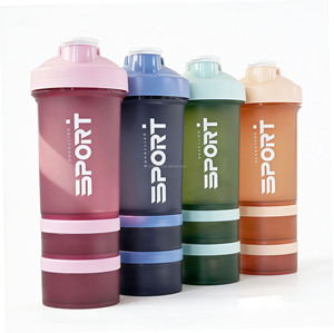 Botella Mezcladora de Proteínas 3 en 1 Personalizada con Logotipo para Gimnasio, Deportes y Aire Libre, con Caja de Almacenamiento para Pastillas y Polvo - Product Image 4