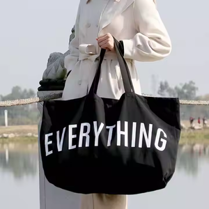 Thông Cảm Túi Thiết Kế Phổ Biến Thêm Nặng-Trọng Lượng Lớn Cá Nhân Bông Hàng Tạp Hóa Tất cả mọi thứ Vải Tote Túi - Product Image 5