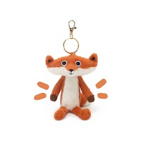 Zhuoqu Dewa Peluche Pendentif Renard de la Machine à Griffes, Figurine Amusante, Poupée en Tissu pour Filles, pour le Sommeil, Rembourrage en Polyester et Coton PP