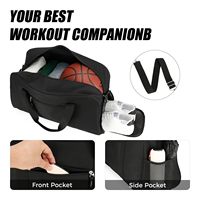 Sac de sport avec compartiment séparé pour chaussures, sac de voyage et de sport résistant à l'eau