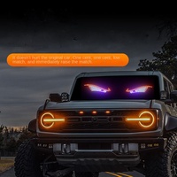 Lumières LED Demon Eye pour voiture 5V, 11 modes d'éclairage, universellement compatibles, lampes décoratives pour un style automobile personnalisé