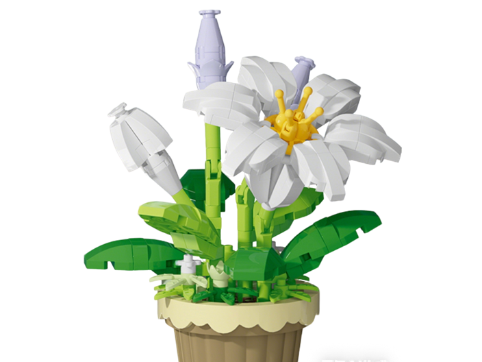 Mini Lily Potted Plant Building Block Set (260pcs)