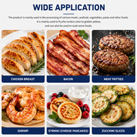 Machine à faire des crêpes au fromage Syrniki, équipement de transformation du bacon, machine à griller et à frire les poitrines de poulet
