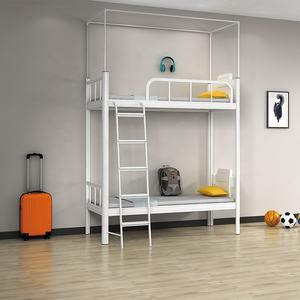 <span class=keywords><strong>Lit</strong></span> <span class=keywords><strong>superposé</strong></span> <span class=keywords><strong>double</strong></span> à cadre <span class=keywords><strong>en</strong></span> métal moderne pour adultes Mobilier d'intérieur <span class=keywords><strong>et</strong></span> de maison au design <span class=keywords><strong>simple</strong></span> pour l'atelier de la chambre à coucher de l'école - Product Image 2