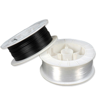 Cable de fibra óptica de plástico, brillo lateral brillante, 0,75mm, núcleo PMMA, paquete de fibra óptica