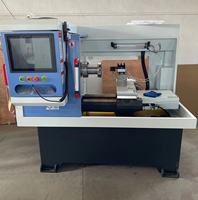 Nouveau modèle CNC tour alliage roue réparation Machine avec diamant coupe roue jante tour Horizontal métal CNC ferroviaire roue tour