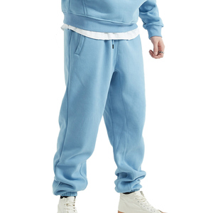 Pantaloni Sportivi da <span class=keywords><strong>Uomo</strong></span> Personalizzati OEM ODM in <span class=keywords><strong>Cotone</strong></span> Tinta Unita da 345 grammi con Cappuccio - Product Image 1