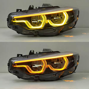 Lampu Depan SJC Auto Putih Kuning Amber Merah V2 Gaya IKON DRL untuk BMW Seri 4 F32 F33 F36 F80 F82 F8X M3 M4 dengan Emark - Product Image 4