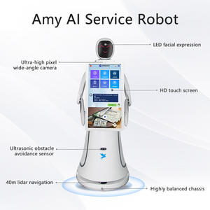 Robot CSJBOT/Alpha Amy, réception, conversation, guide, navigation, écran 21,5 pouces, portée de 40 mètres, autonomie de 10 heures, réduction de la main-d'œuvre - Product Image 2