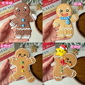Caja de Embalaje <span class=keywords><strong>para</strong></span> Galletas de Jengibre Navideñas, Dulces y Saladas, Pequeñas, con Diseño de Hombre de Jengibre, <span class=keywords><strong>para</strong></span> Decoración de Galletas, Repostería y Manualidades - Product Image 3