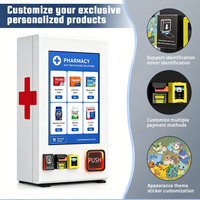 Distributeur automatique intelligent de médicaments mural avec écran tactile de 32 pouces, lecteur de cartes et vérification d'identité pour hôpital