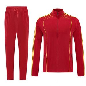 Tuta Sportiva Retrò da Uomo Stile Calcistico - Giacca Classica Bianca e Oro Elite con Pantaloni Abbinati per Uso Casual e Palestra - Product Image 1