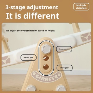 Balançoire pour enfants en forme de <span class=keywords><strong>girafe</strong></span>, balançoire en plastique durable, jouet d'exercice d'équilibre pour l'intérieur, balançoire de dessin animé pour salle de jeux - Product Image 4